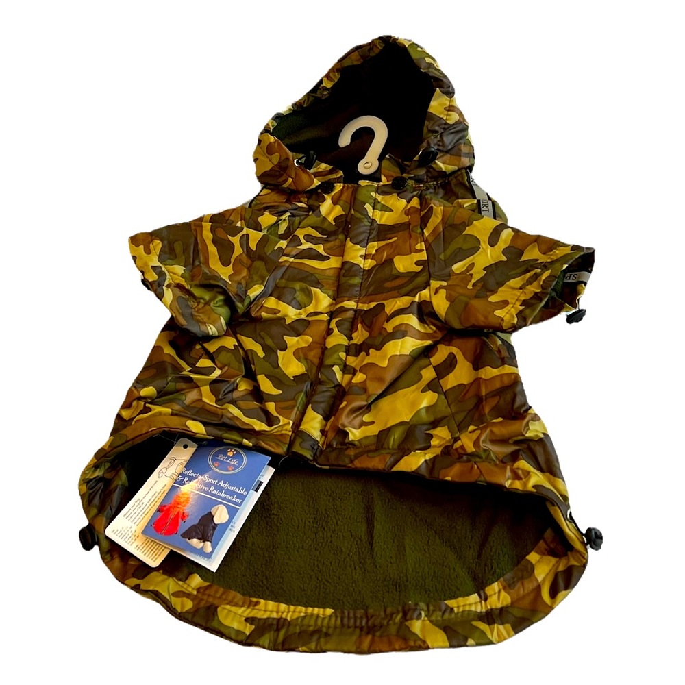 🐾 HOST PICK 🐾 Pet Life Reflecta Sport Rainbreaker Dog Raincoat Jacket NWT - Picture 4 of 14